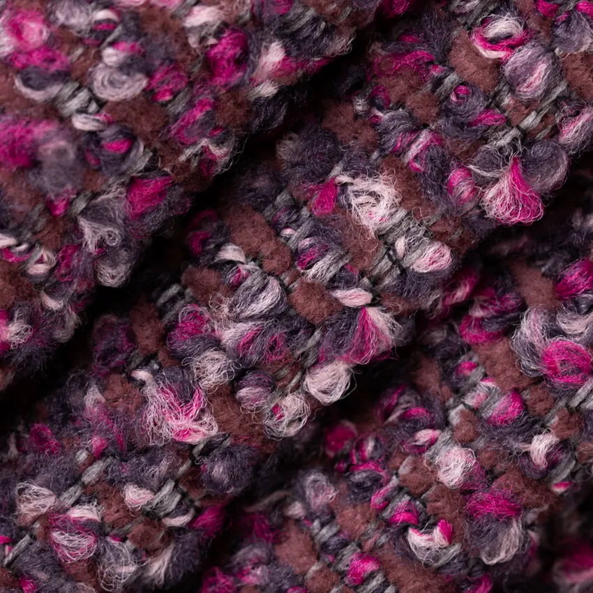 Lizzy Wisteria Purple Plain & Solid Boucle Upholstery Fabric by the Yard — Upholstery Fabric