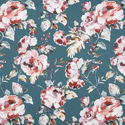 KP831 Tiffany Prussian Drapery and Upholstery Fabric by the yard