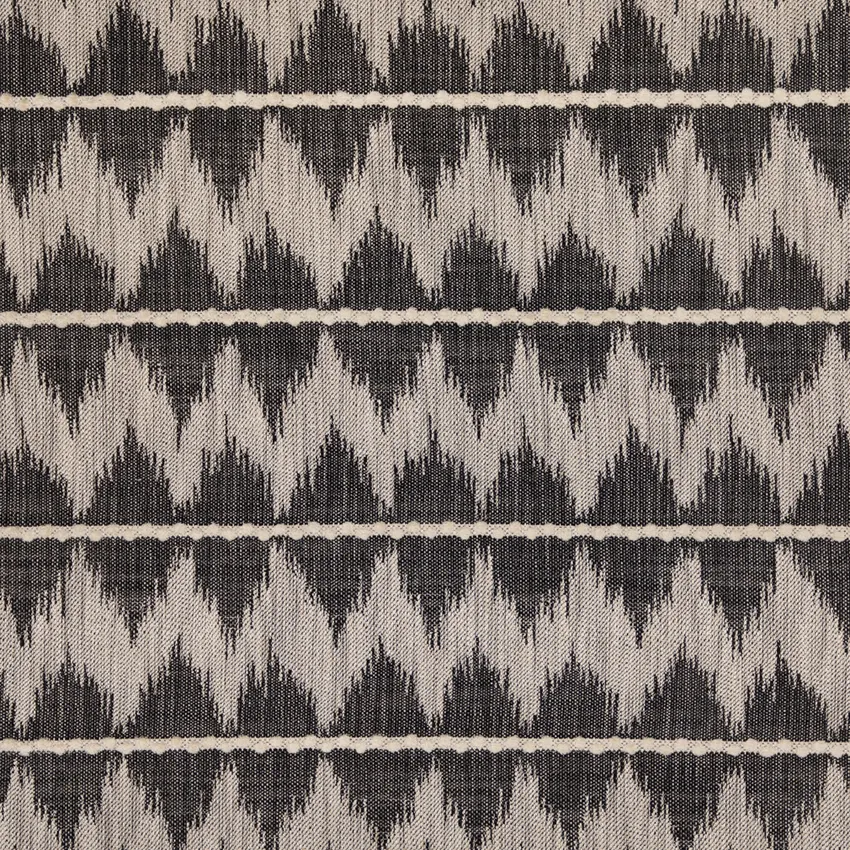 Neville Dusk Black Abstract & Geometric Linen & Linen Looks Upholstery Fabric by the Yard