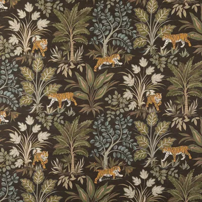 KP788 Rajah Shale Drapery and Upholstery Fabric by the yard