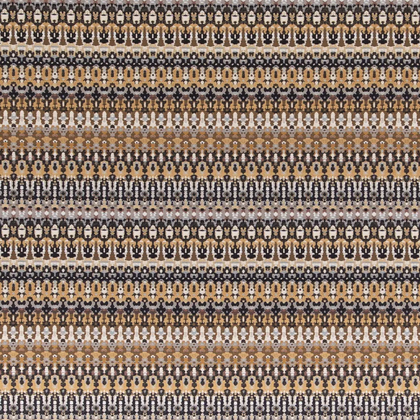 Soren Blackstone Black and Gold & Yellow Abstract & Geometric Woven Patterns Upholstery Fabric by the Yard