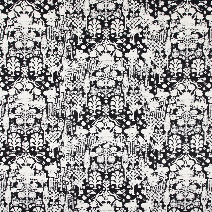 Mackenzie Orca Black Abstract & Geometric Woven Patterns Upholstery Fabric by the Yard