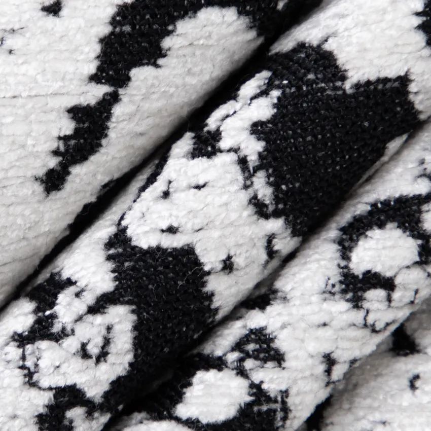 Mackenzie Orca Black Abstract & Geometric Woven Patterns Upholstery Fabric by the Yard — Upholstery Fabric