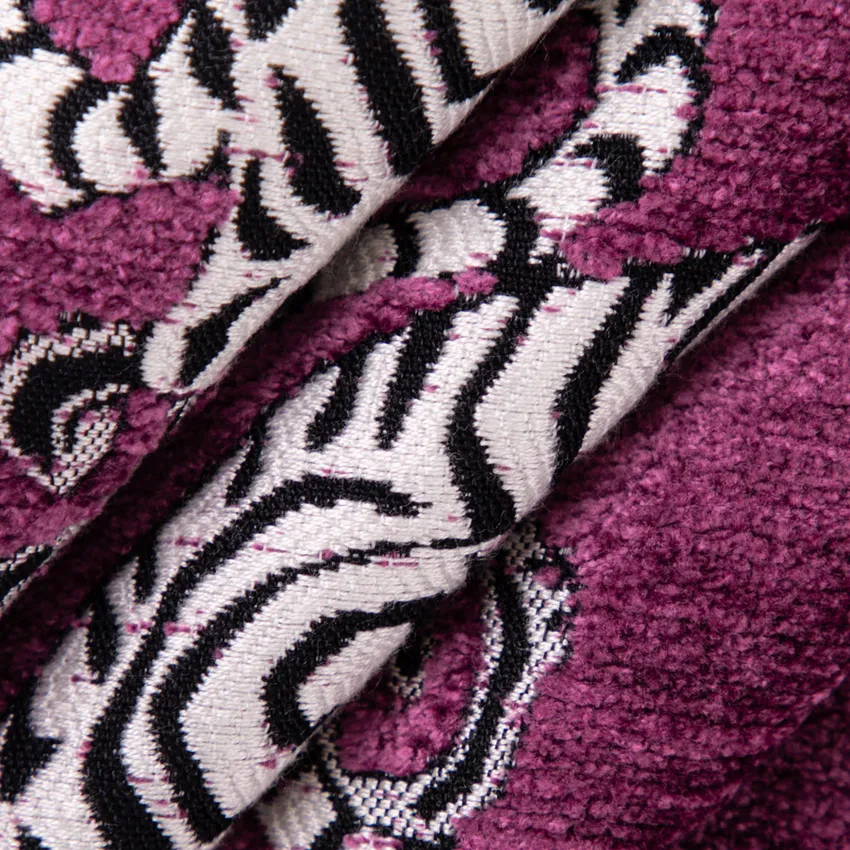 Sunda Purple Global Chenille Upholstery Fabric by the Yard — Upholstery Fabric