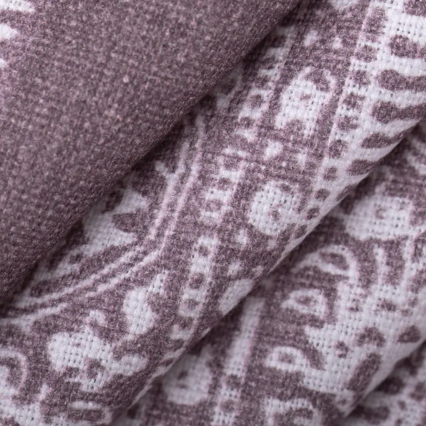 Abigail Lilac Purple Stripe Linen & Linen Looks Drapery and Upholstery Fabric by the Yard — Upholstery and Drapery Fabric