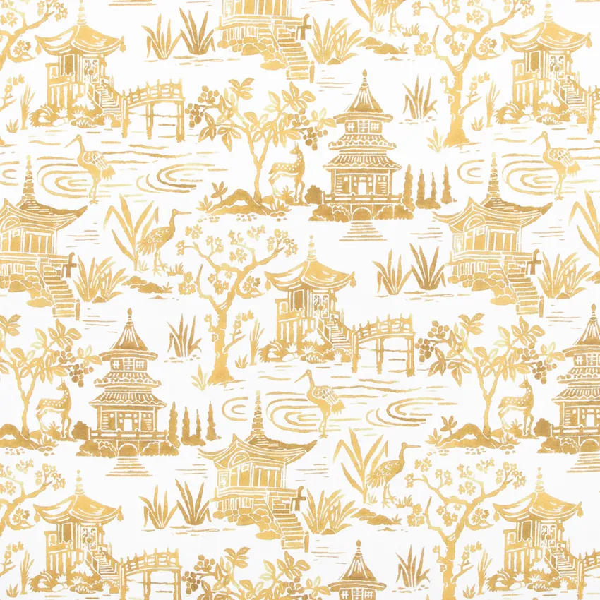 Niko Daylily Gold & Yellow Global Linen & Linen Looks Drapery and Upholstery Fabric by the Yard