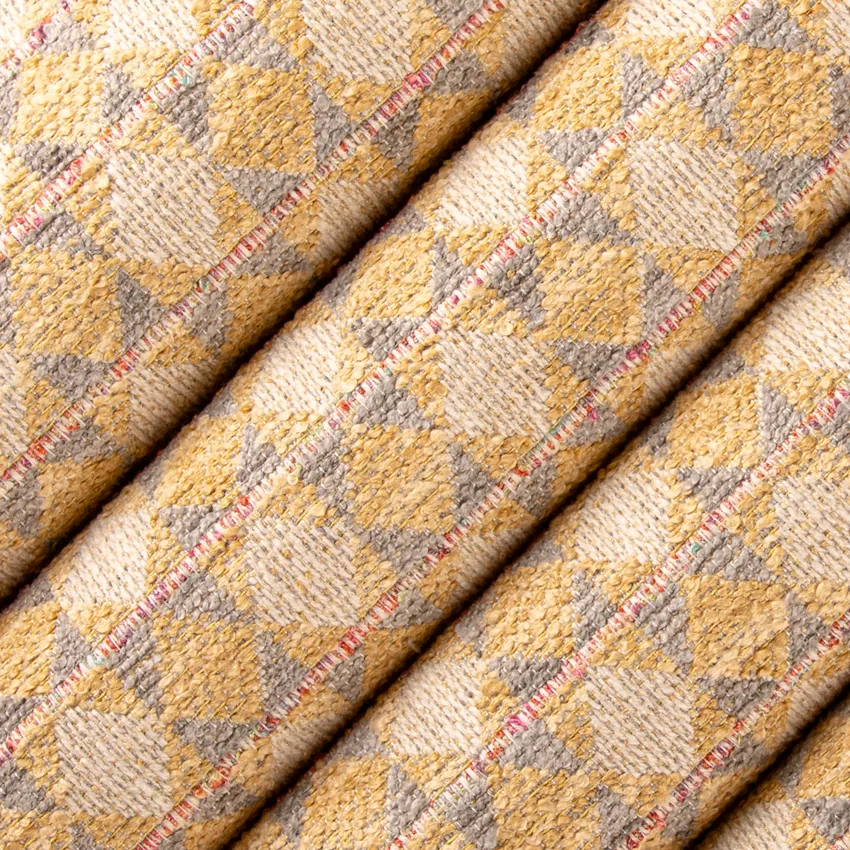 Harper Blondie Gold & Yellow Abstract & Geometric Woven Patterns Upholstery Fabric by the Yard — Upholstery Fabric