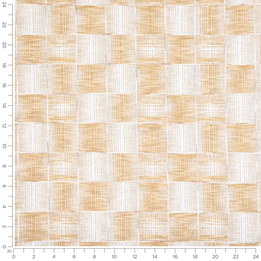 Legend Yellow Gold & Yellow Abstract & Geometric Woven Patterns Drapery and Upholstery Fabric by the Yard — Scale in inches