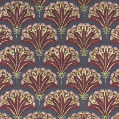 KP748 Isadora Mulberry Drapery and Upholstery Fabric by the yard