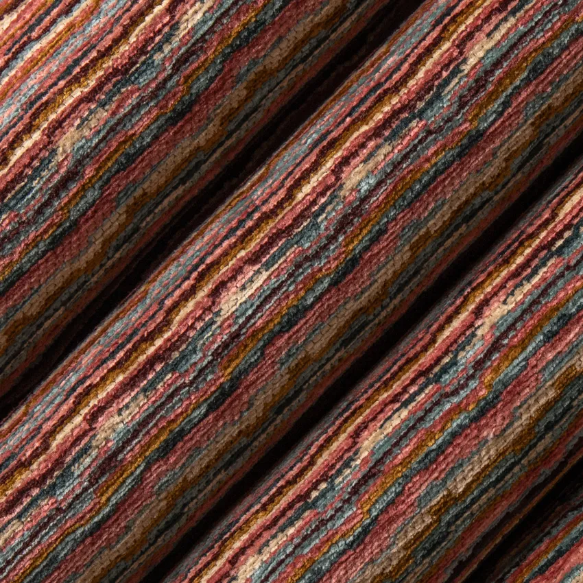 Mallory Fiesta Pink and Purple Abstract & Geometric Chenille Upholstery Fabric by the Yard — Upholstery Fabric