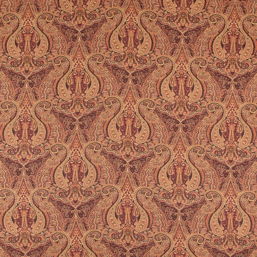 Octavia Burgundy Red & Burgundy Damask Woven Patterns Drapery and Upholstery Fabric by the Yard
