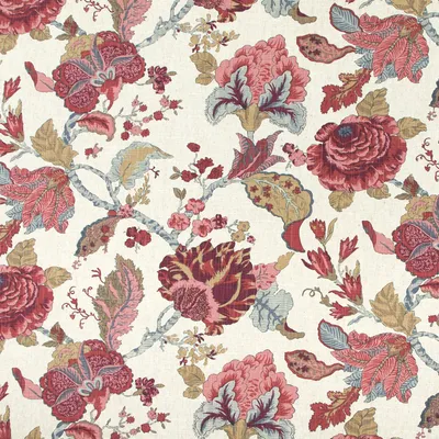 KP915 Antonia Rose Drapery and Upholstery Fabric by the yard