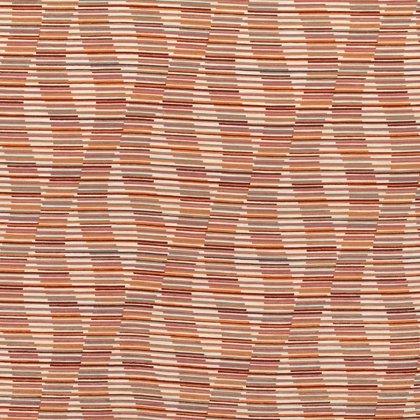 Barnes Cranberry Orange & Rust and Red & Burgundy Abstract & Geometric Woven Patterns Upholstery Fabric by the Yard