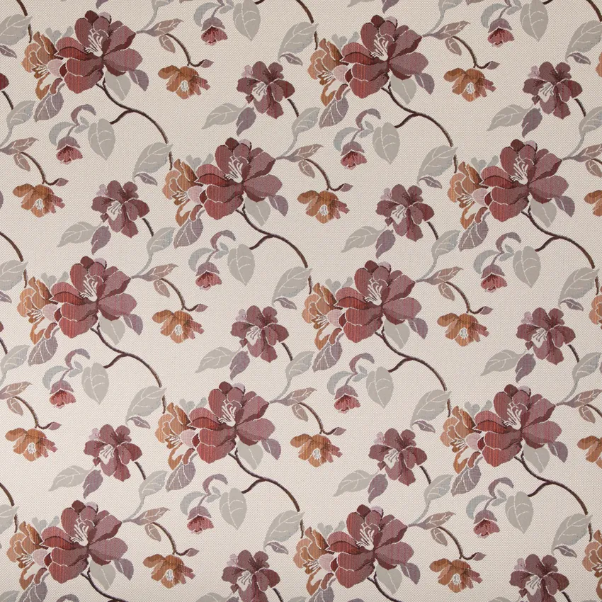Meredith Claret Red & Burgundy Abstract & Geometric Woven Patterns Upholstery Fabric by the Yard