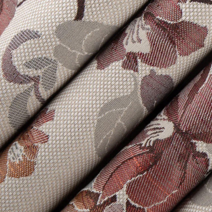 Meredith Claret Red & Burgundy Abstract & Geometric Woven Patterns Upholstery Fabric by the Yard — Upholstery Fabric