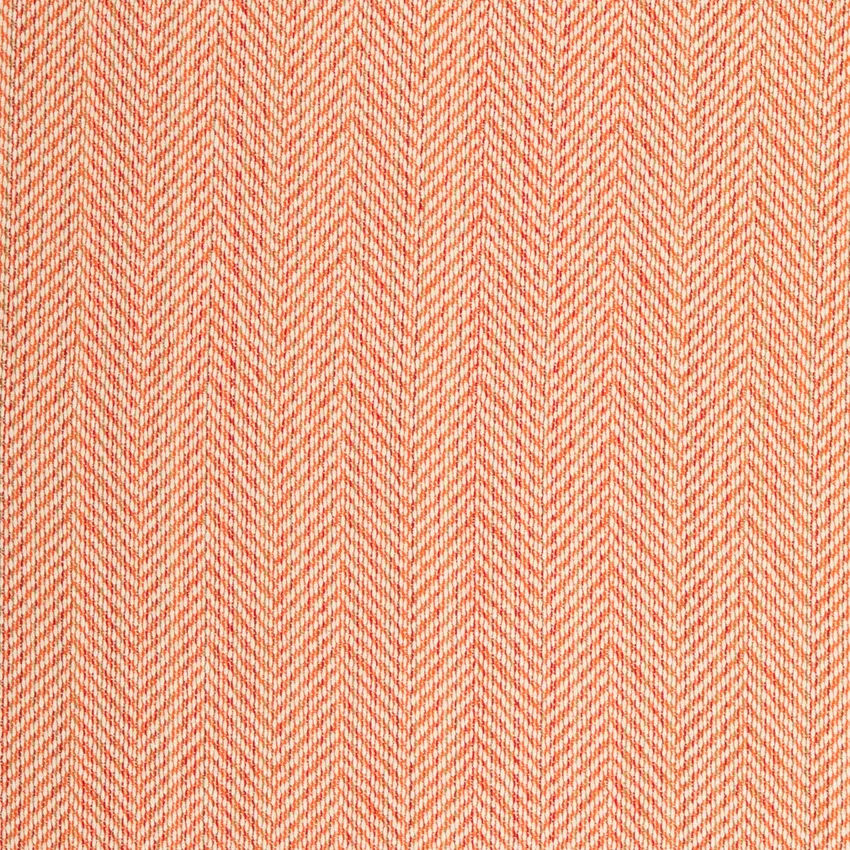 Jordan Tangerine Coral & Peach Herringbone & Chevron Woven Patterns Upholstery Fabric by the Yard