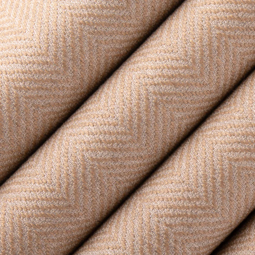 Jordan Twine Neutral Herringbone & Chevron Woven Patterns Upholstery Fabric by the Yard — Upholstery Fabric