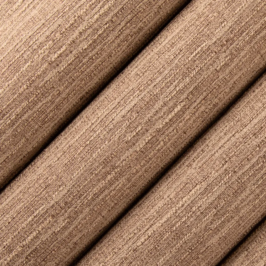 Crosby Almond Brown and Neutral Plain & Solid Faux Silk Drapery and Upholstery Fabric by the Yard — Upholstery and Drapery Fabric