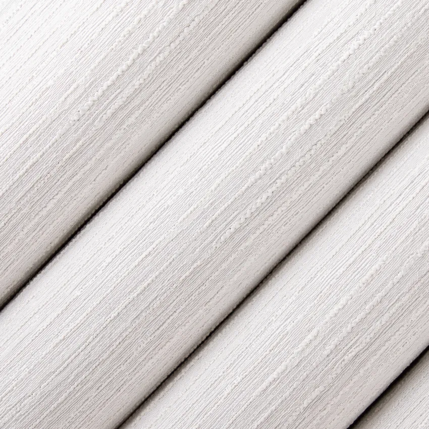 Crosby Snow White & Ivory Plain & Solid Faux Silk Drapery and Upholstery Fabric by the Yard — Upholstery and Drapery Fabric