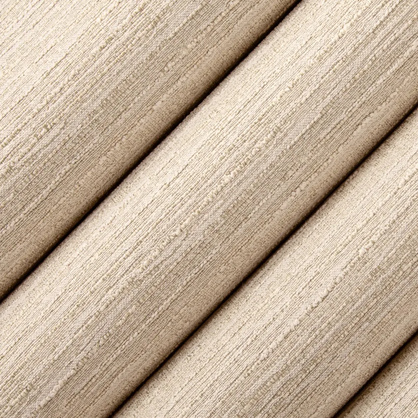 Crosby Vanilla Neutral Plain & Solid Faux Silk Drapery and Upholstery Fabric by the Yard — Upholstery and Drapery Fabric