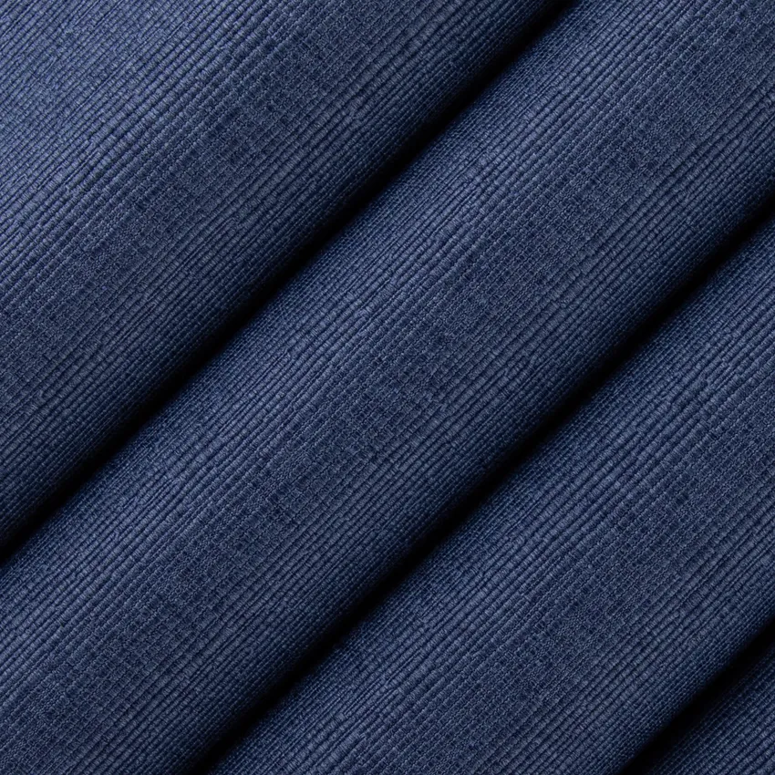 Stills Denim Blue Plain & Solid Faux Silk Drapery and Upholstery Fabric by the Yard — Upholstery and Drapery Fabric