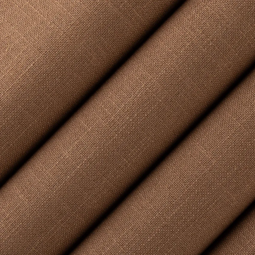Nash Chocolate Brown Plain & Solid Linen & Linen Looks Drapery and Upholstery Fabric by the Yard — Upholstery and Drapery Fabric