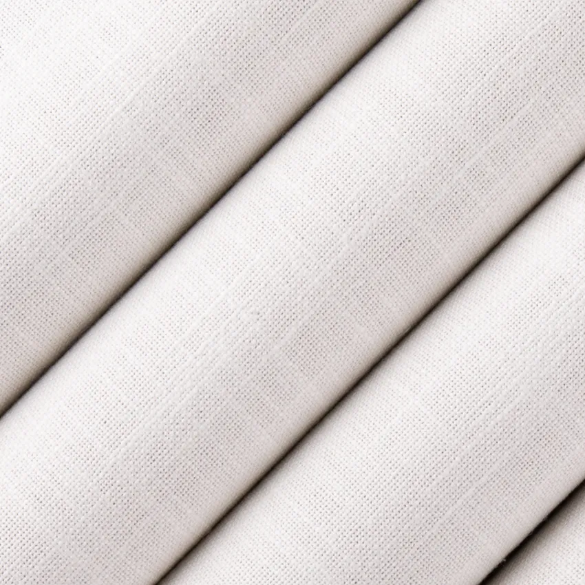 Nash Cotton White & Ivory Plain & Solid Linen & Linen Looks Drapery and Upholstery Fabric by the Yard — Upholstery and Drapery Fabric