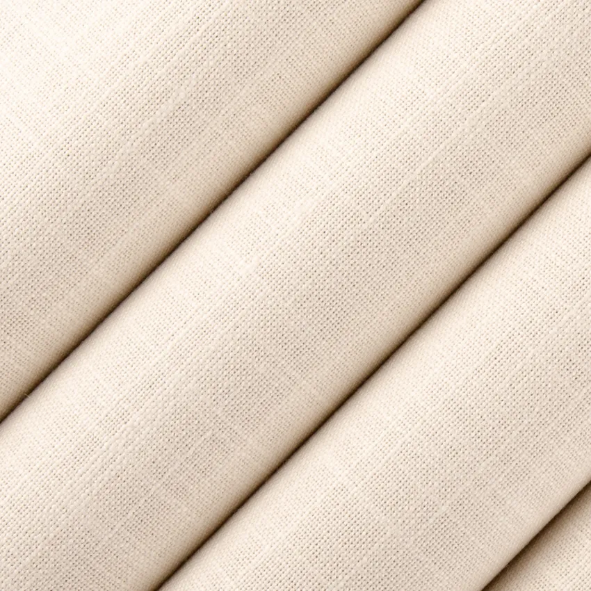 Nash Eggshell White & Ivory Plain & Solid Linen & Linen Looks Drapery and Upholstery Fabric by the Yard — Upholstery and Drapery Fabric