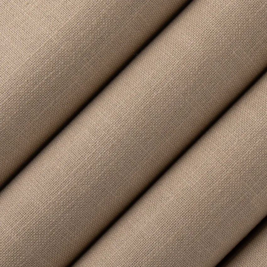 Nash Shitake Brown and Neutral Plain & Solid Linen & Linen Looks Drapery and Upholstery Fabric by the Yard — Upholstery and Drapery Fabric