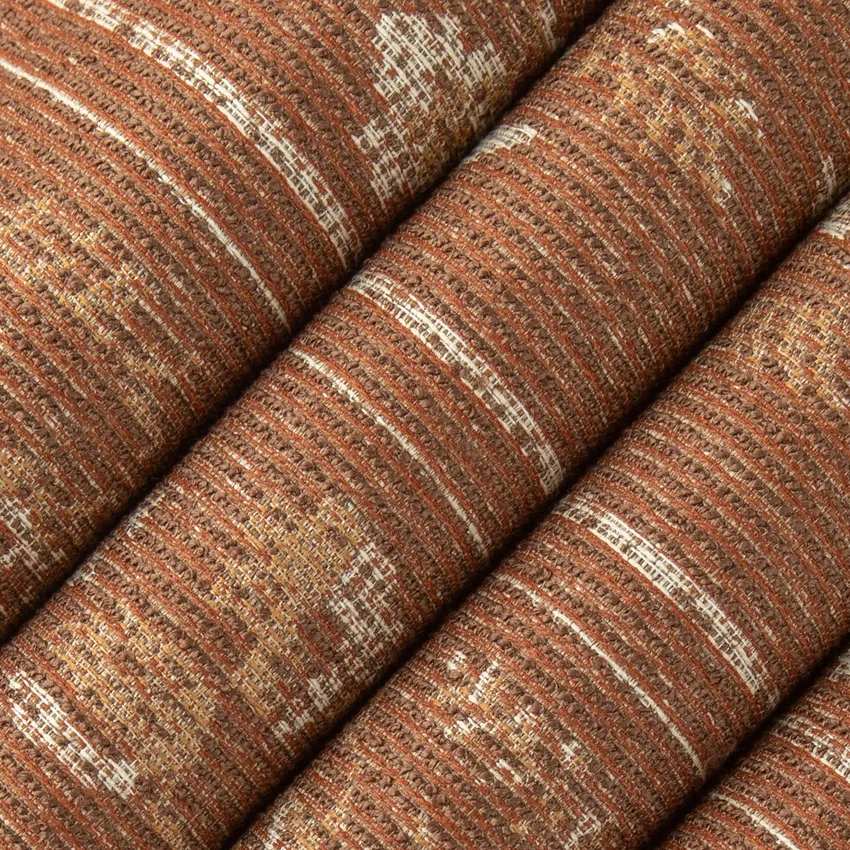 Maxine Harvest Orange & Rust and Red & Burgundy Abstract & Geometric Crypton Upholstery Fabric by the Yard — Upholstery Fabric