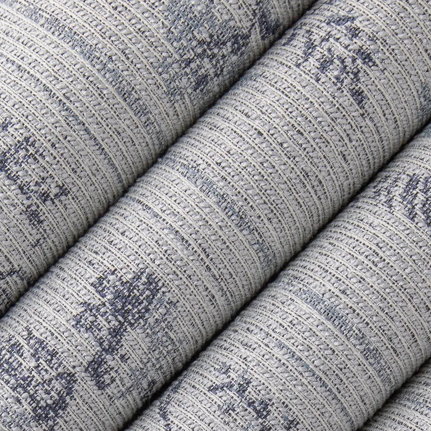 Maxine Haze Blue Abstract & Geometric Crypton Upholstery Fabric by the Yard — Upholstery Fabric