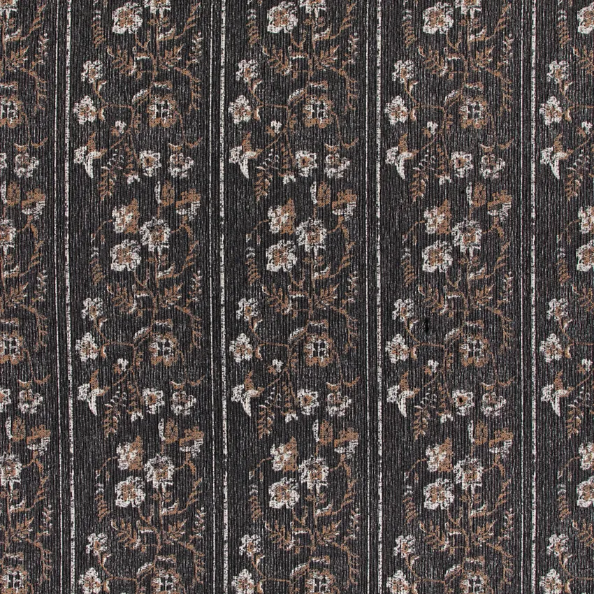 Maxine Midnight Black Abstract & Geometric Crypton Upholstery Fabric by the Yard