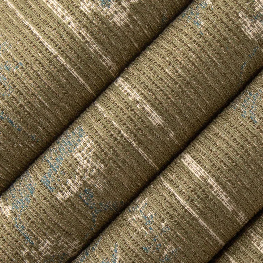 Maxine Olive Green Abstract & Geometric Crypton Upholstery Fabric by the Yard — Upholstery Fabric