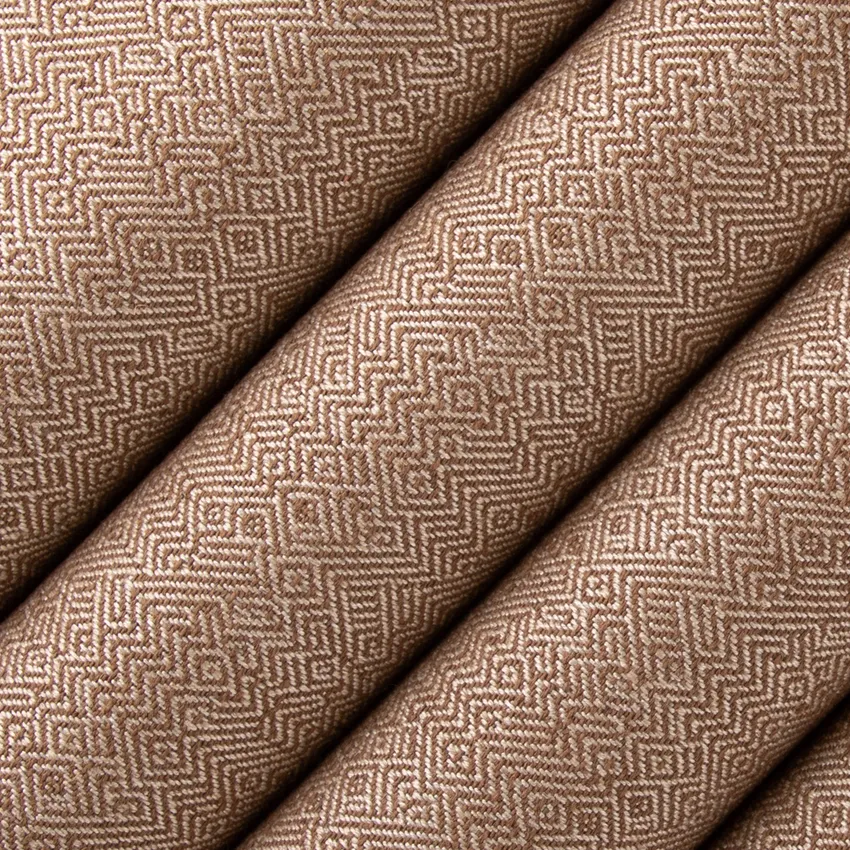 Granger Cinnamon Brown and Neutral Abstract & Geometric Crypton Upholstery Fabric by the Yard — Upholstery Fabric