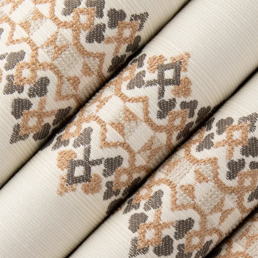 Linwood Hazelnut Gold & Yellow Stripe Crypton Upholstery Fabric by the Yard — Upholstery Fabric