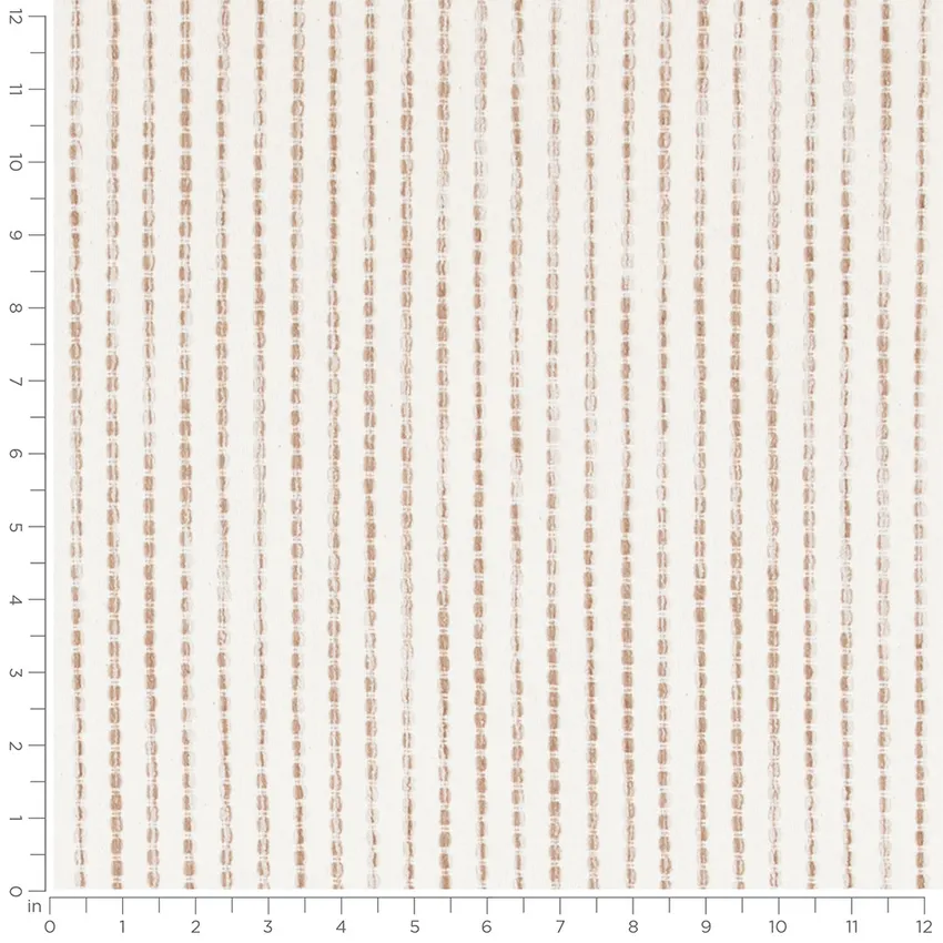 Baker Fawn Neutral Small Scale Crypton Upholstery Fabric by the Yard — Scale in inches