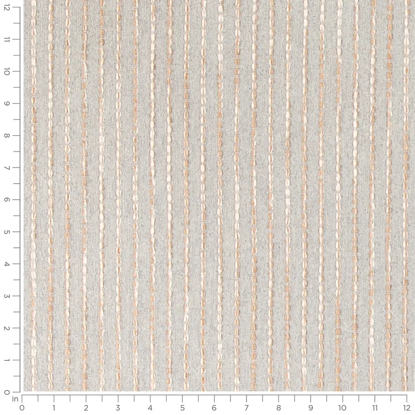 Baker Sandstone Grey & Silver Small Scale Crypton Upholstery Fabric by the Yard — Scale in inches