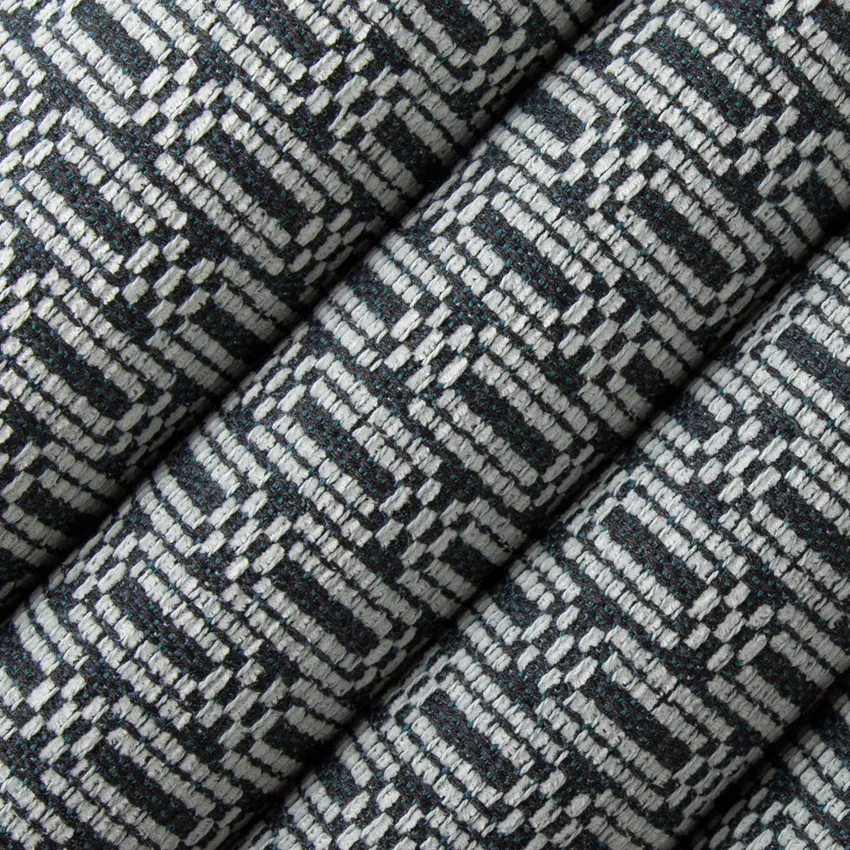 Bassett Baltic Blue Abstract & Geometric Crypton Upholstery Fabric by the Yard — Upholstery Fabric
