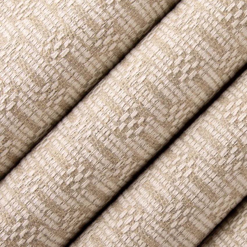 Bassett Burlap Neutral Abstract & Geometric Crypton Upholstery Fabric by the Yard — Upholstery Fabric