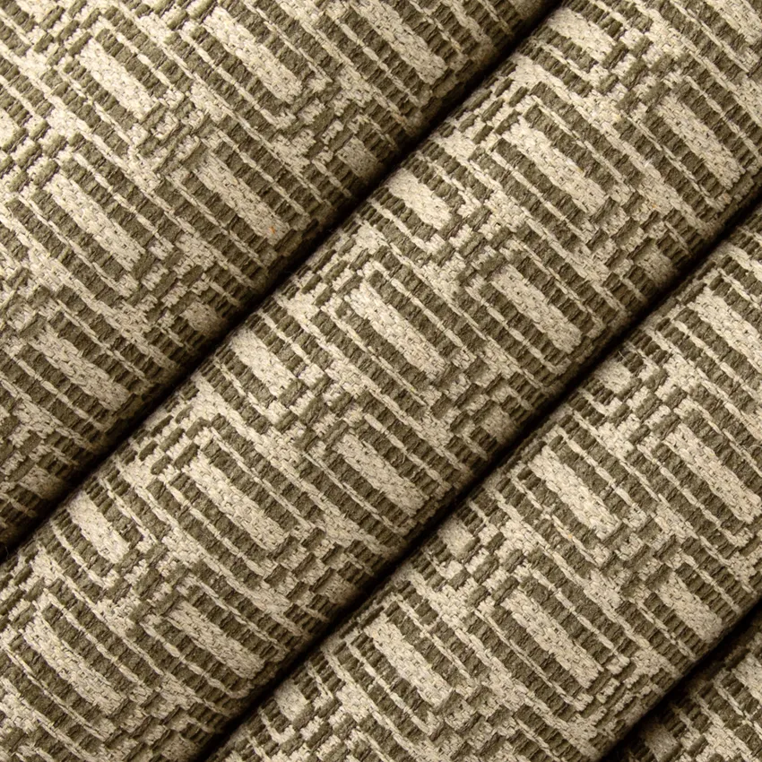 Bassett Fern Green Abstract & Geometric Crypton Upholstery Fabric by the Yard — Upholstery Fabric