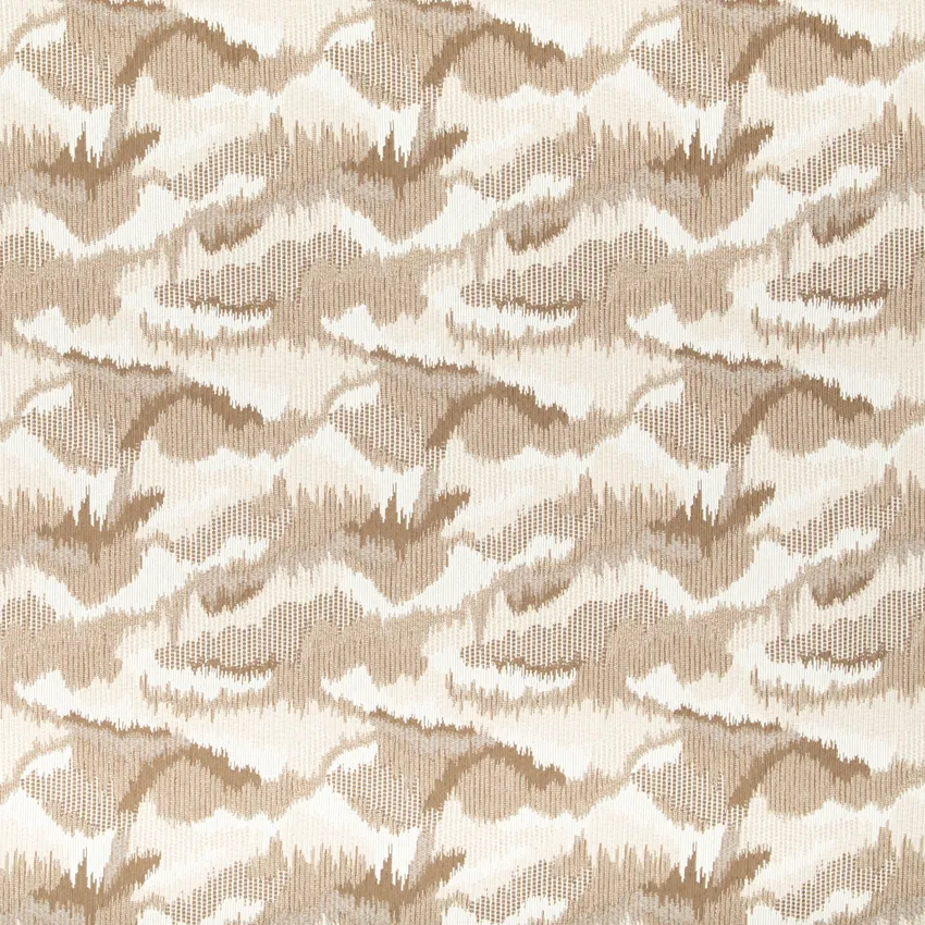 Davenport Latte Brown and Neutral Abstract & Geometric Crypton Upholstery Fabric by the Yard