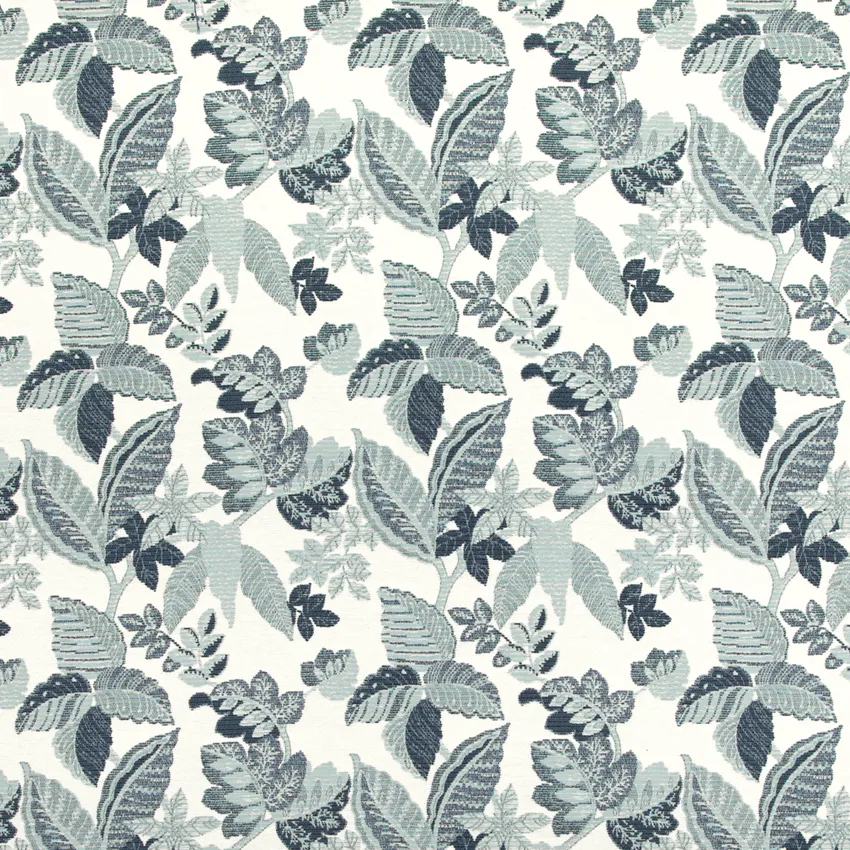 Portage Marine Blue Floral Crypton Upholstery Fabric by the Yard