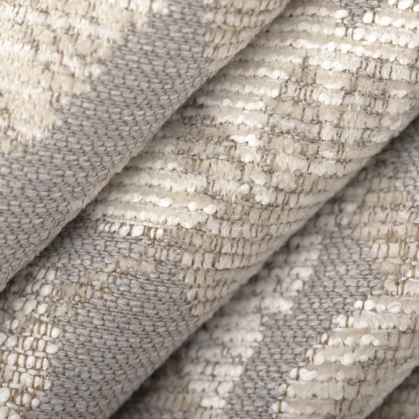 Portage Pewter Grey & Silver and Neutral Floral Crypton Upholstery Fabric by the Yard — Upholstery Fabric