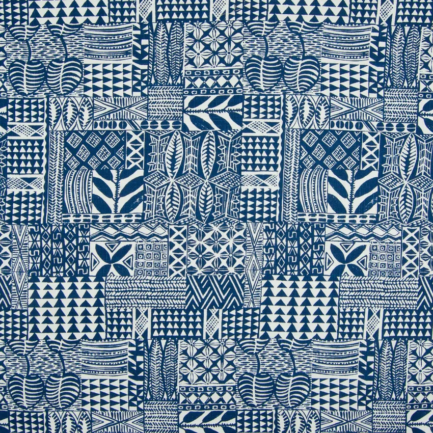 Classic Navy Blue Contemporary Cotton Upholstery Fabric by the Yard