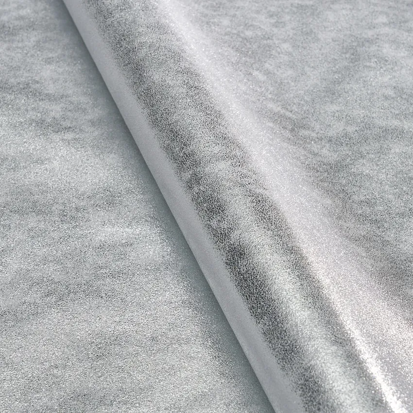 SILVER 100% Genuine Leather From Italy by the Hide