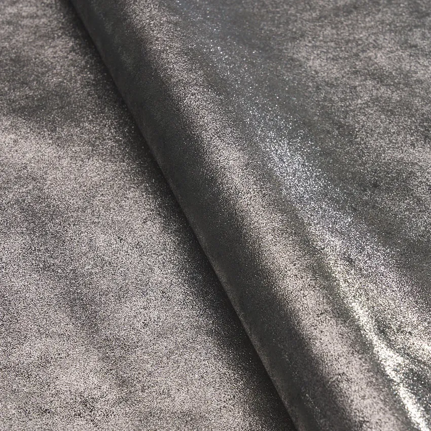 PEWTER 100% Genuine Leather From Italy by the Hide