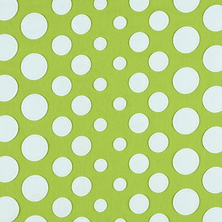 Avocado Green and Leaf Green Contemporary Embroidery Drapery and Upholstery Fabric by the Yard