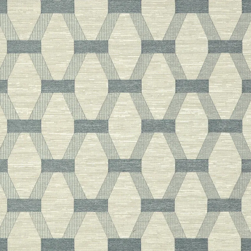 Pewter Cream and Gray Contemporary Embroidery Drapery and Upholstery Fabric by the Yard