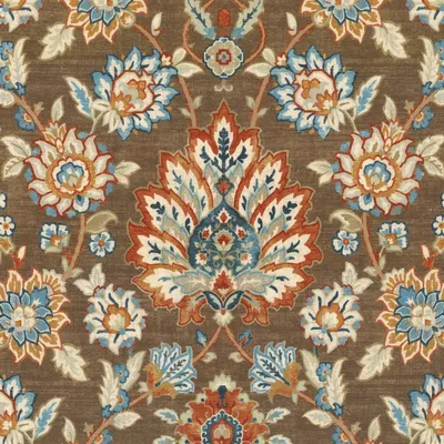 E5511 Chocolate Drapery and Upholstery Fabric by the yard