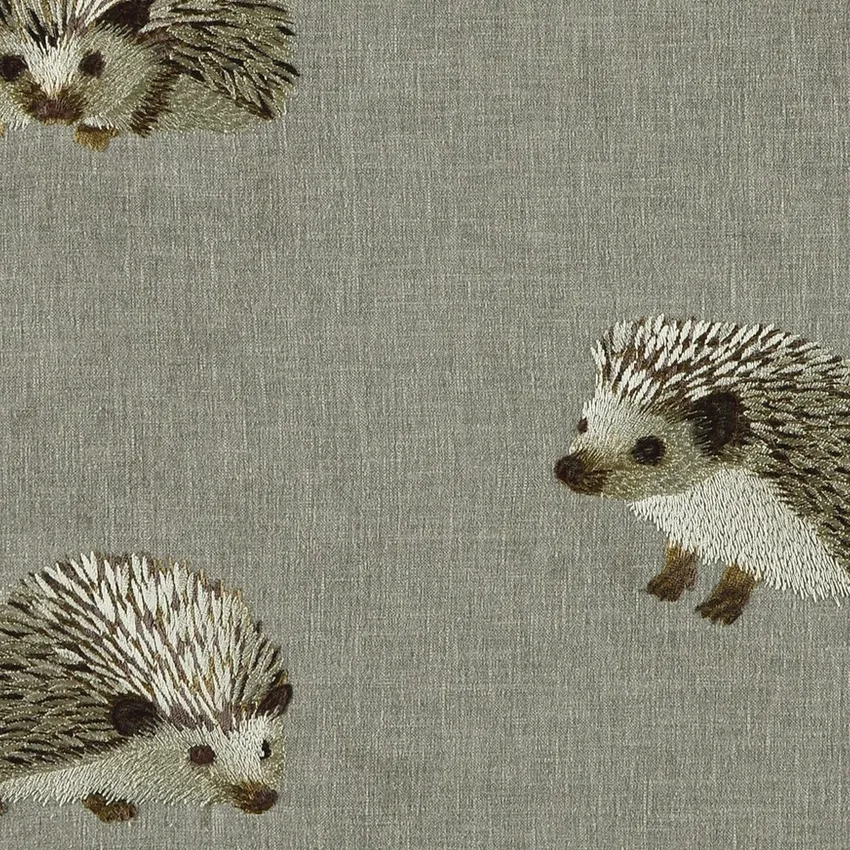 Stone Beige and Neutral Animal Prints Embroidery Drapery and Upholstery Fabric by the Yard